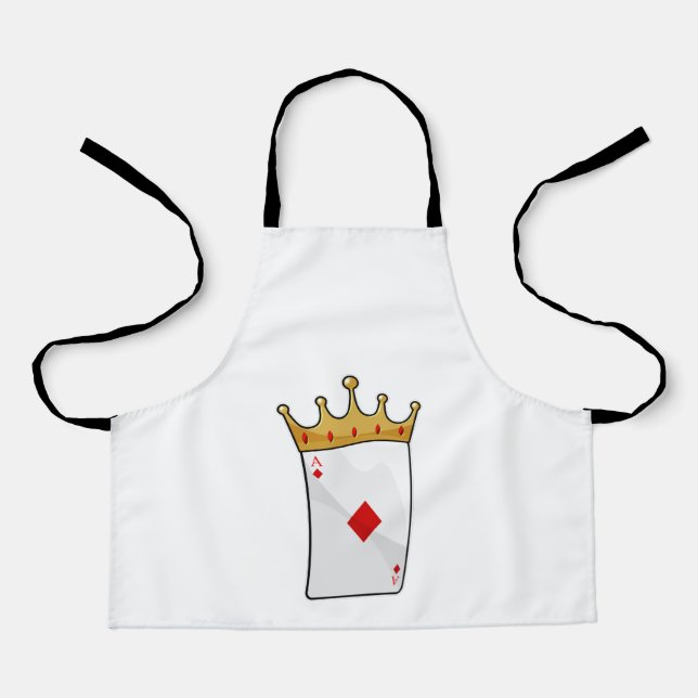 Diamond Ace with King Crown Apron (Front)