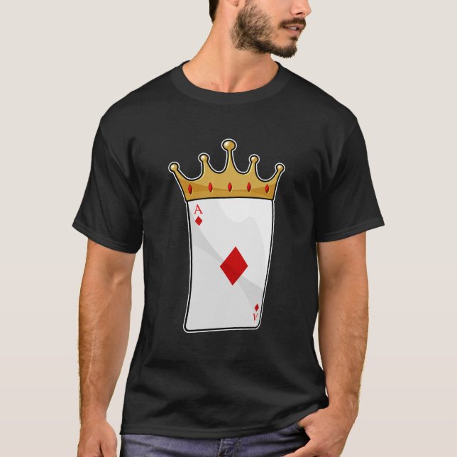 Diamond Ace with King Crown T-Shirt (Front)