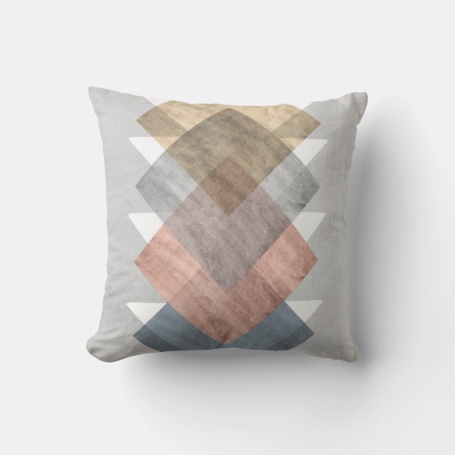 Diamond Align I Throw Pillow (Front)