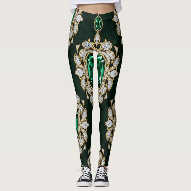 Diamond And Emerald Leggings (Front)