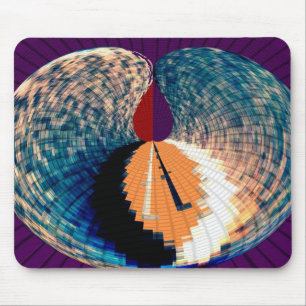 Diamond and Pyramid Petal Pattern V6 Mouse Pad