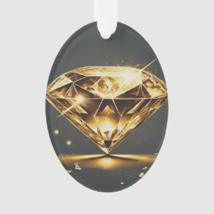 Diamond and Wave Ornament