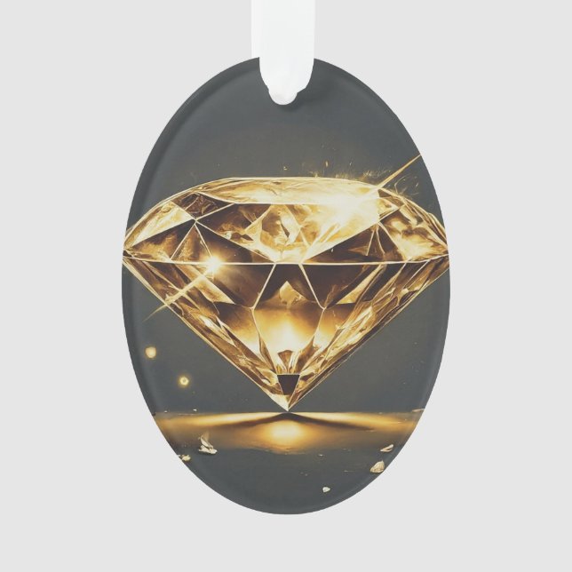 Diamond and Wave Ornament (Front)