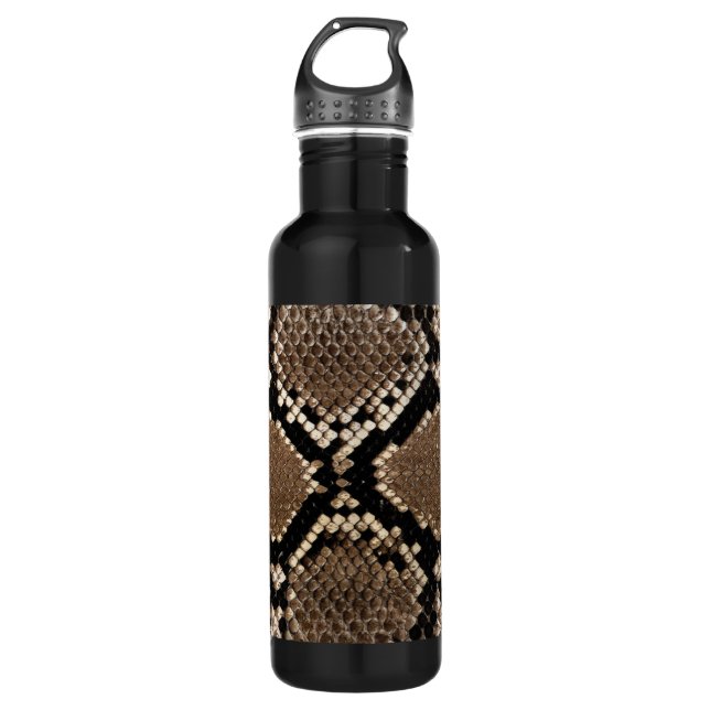 Diamond Back Rattlessnake Skin 710 Ml Water Bottle (Front)