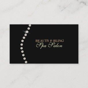 Diamond Bling Beauty Spa Salon Business Card