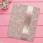 Diamond Bling Glitter Calligraphy Name Rose Gold iPad Cover<br><div class="desc">The design is a photo and the cases are not made with actual glitter, sequins, metals or woods. This design is also available on other models. You may also transfer this design to another product. No actual glitter was used to make this product. This design may be personalized in the...</div>