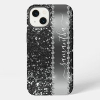 Diamond Bling Glitter Look Black Midnight