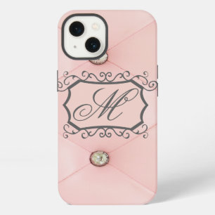 Diamond Bling Pink Tufted Leather iPad Mini Case