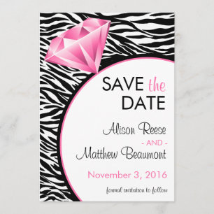 Diamond Bling Save the Date