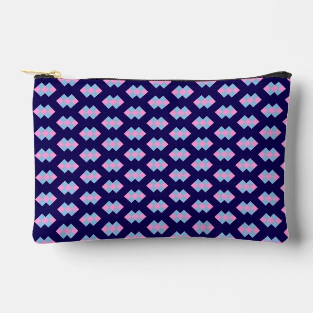 Diamond Blue Small Accessory Pouch (Front)
