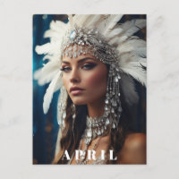 *~ DIAMOND Boho Women AP53 APRIL BIRTHDAY