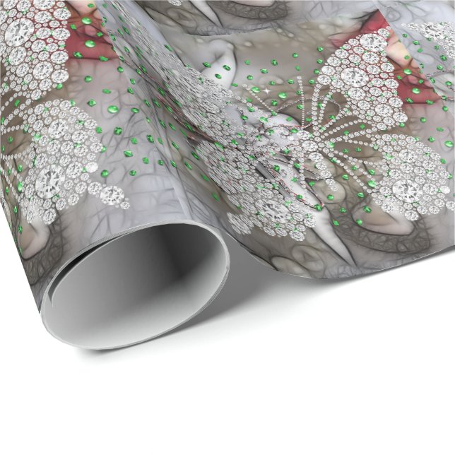 Diamond Butterfly Wrapping Paper (Roll Corner)