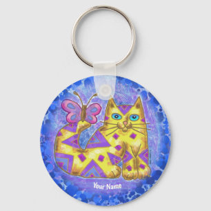 diamond cat Keychain