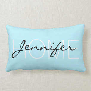 Diamond colour home monogram lumbar pillow
