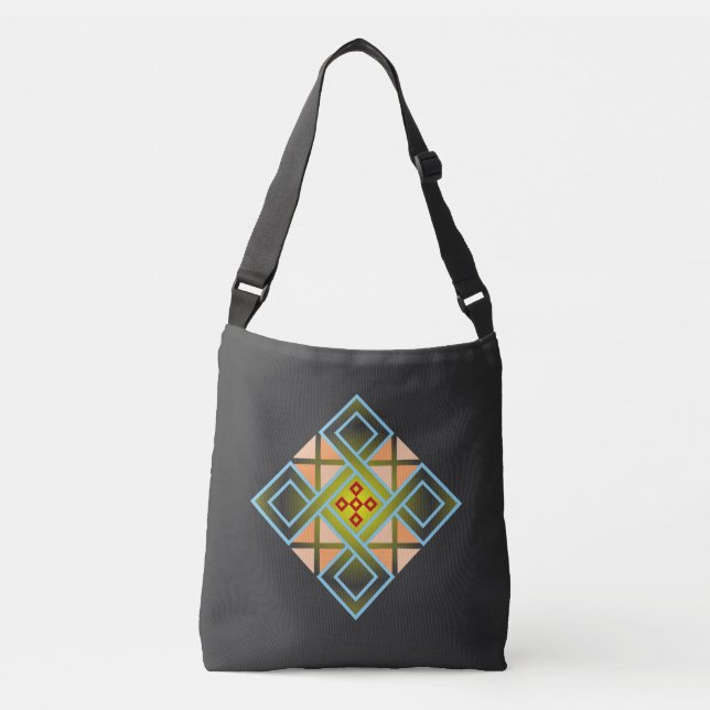 Diamond Crosses Crossbody Bag (Front)