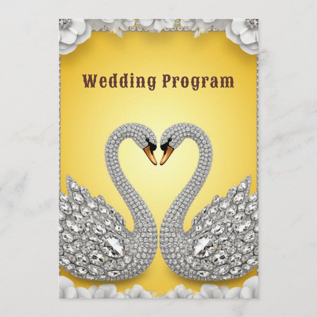 Diamond Crystal Swans Romantic Warm Scene Program (Front)