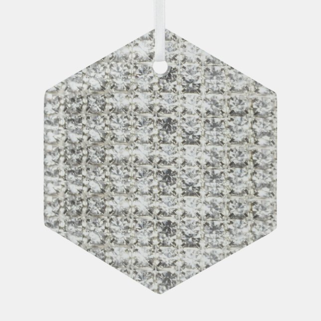 Diamond Customized Glass Ornament (Front)