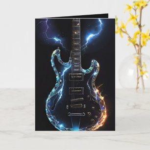 Diamond Cut Electric Guitar Blank Card