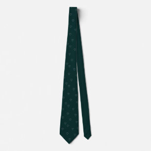 Diamond dark green tie