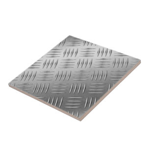 Diamond Deckplate on Worn Steel Tile