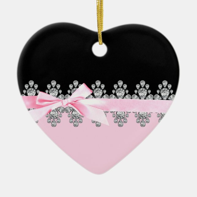 Diamond Delilah Ceramic Ornament (Front)