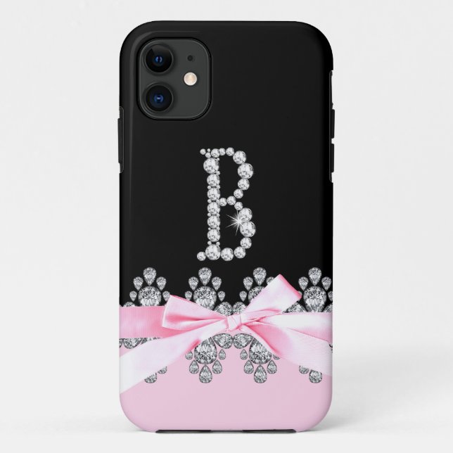 Diamond Delilah Initial: B Case-Mate iPhone Case (Back)
