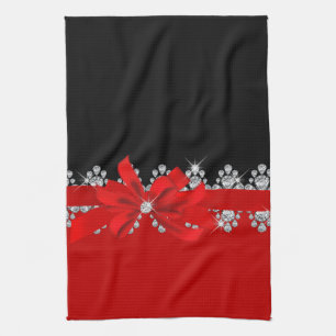 Diamond Delilah (Red) Kitchen Towel