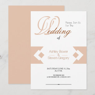Diamond Design Wedding Invitations