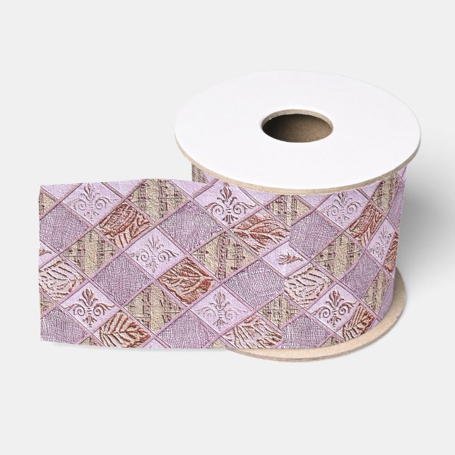 Diamond Designs In Pinks Grosgrain Ribbon (Spool)