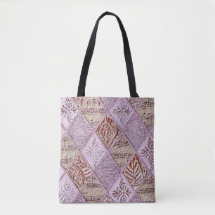 Diamond Designs In Pinks Tote Bag
