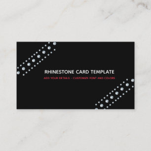 Diamond Designs - Rhinestone Business Card