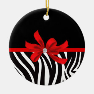 Diamond Diva (red) Ceramic Ornament