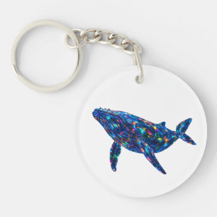 Diamond Dolphin - Vibrant Art Keychain