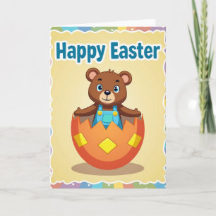 Diamond Egg Bear Cub Card
