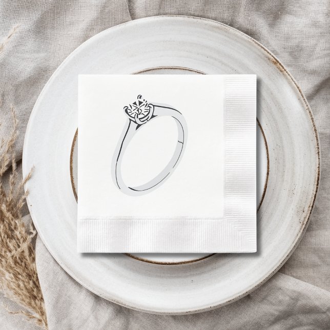 Diamond Engagement Ring Napkin (Creator Uploaded)