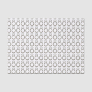Diamond Engagement Wedding Ring Bride Bling Gem Tissue Paper