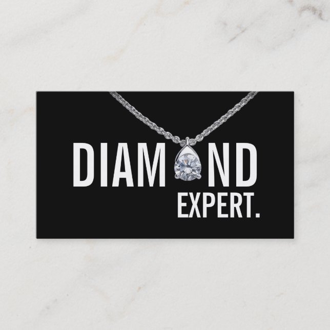 Diamond Expert Jewellery Gold Silver Business Card (Front)
