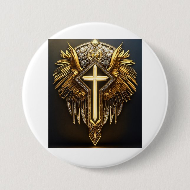 Diamond Faith LLC - Elegance and Grace 3 Inch Round Button (Front)