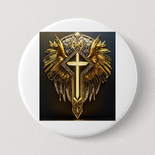 Diamond Faith LLC - Elegance and Grace 3 Inch Round Button