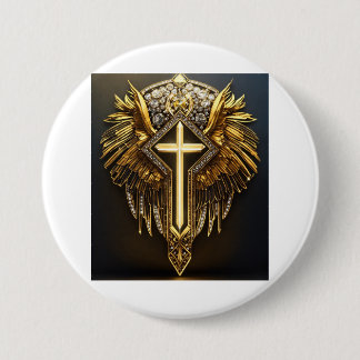 Diamond Faith LLC - Elegance and Grace 3 Inch Round Button