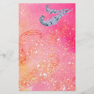 DIAMOND FEATHERS IN  MAGIC GOLD SPARKLES STATIONERY