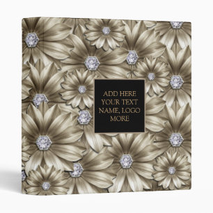 Diamond Flowers 3 Anneaux Classeur Gemstone Votre