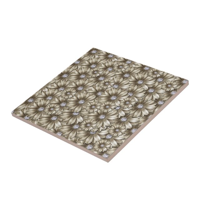Diamond Flowers - Luxury Tile (Side)