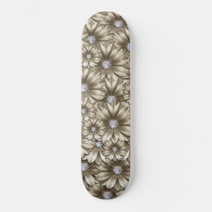Diamond Flowers Skateboard