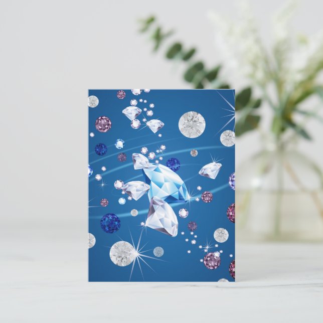 Diamond Galaxy 12 Holiday Postcard (Standing Front)