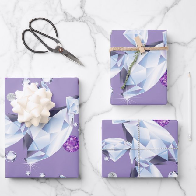 Diamond Galaxy 2 Wrapping Paper Sheet (Front)