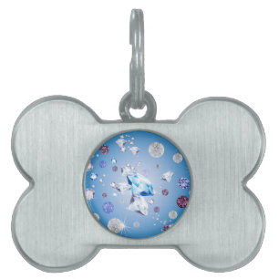 Diamond Galaxy 4 Pet ID Tag