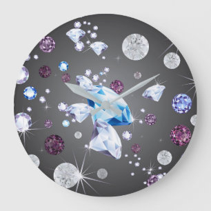 Diamond Galaxy 5 Large Clock