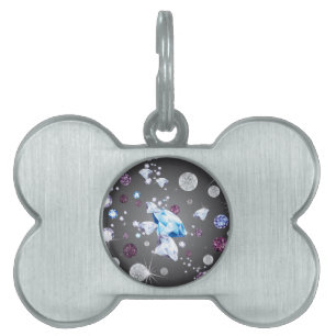 Diamond Galaxy 5 Pet ID Tag