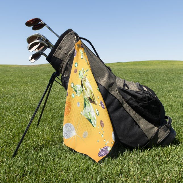 Diamond Galaxy 7 Golf Towel (Green)